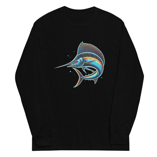 Men’s Long Sleeve Shirt "Neon Sailfish"