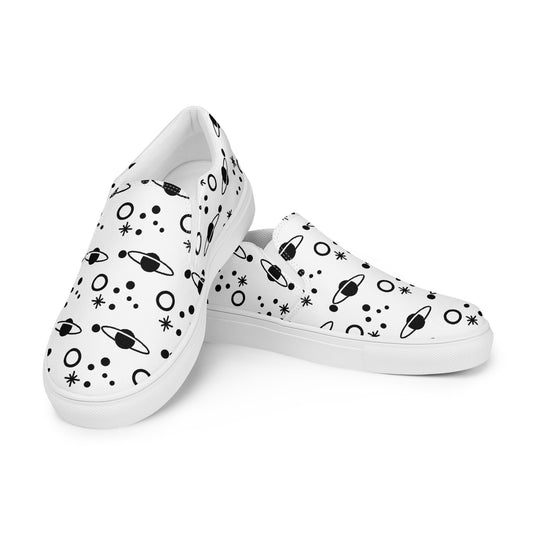 Men’s slip-on canvas shoes “Planets and Stars”
