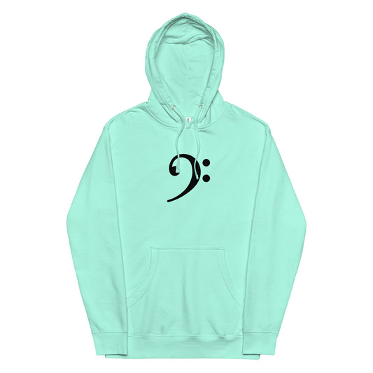 Unisex midweight hoodie “Bass Clef”