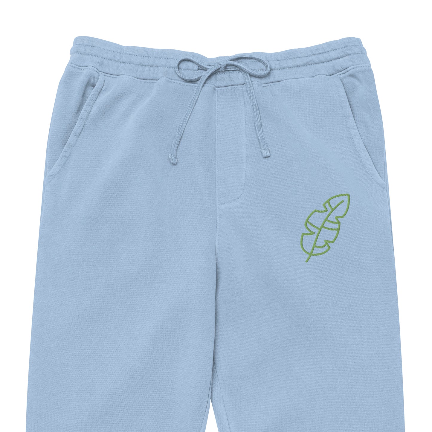 Unisex pigment-dyed sweatpants “Leaf Embroidery”
