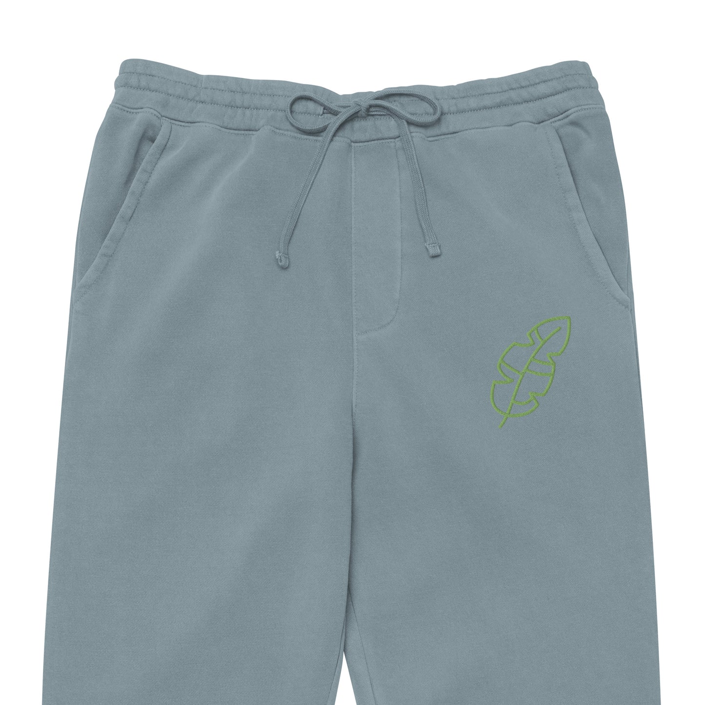Unisex pigment-dyed sweatpants “Leaf Embroidery”