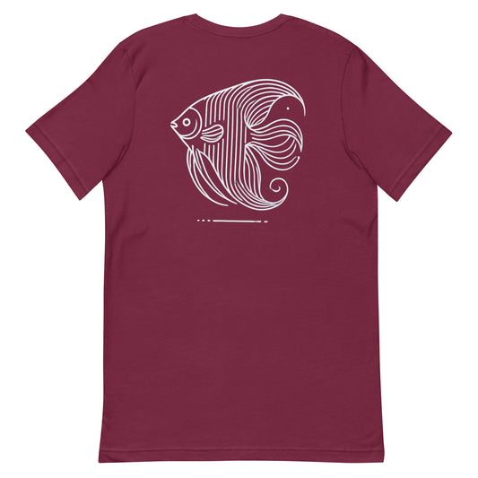 Unisex t-shirt “Angelfish Line Art”