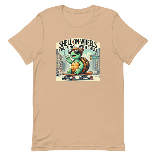 Unisex t-shirt "Shell On Wheels Skater Turtle"