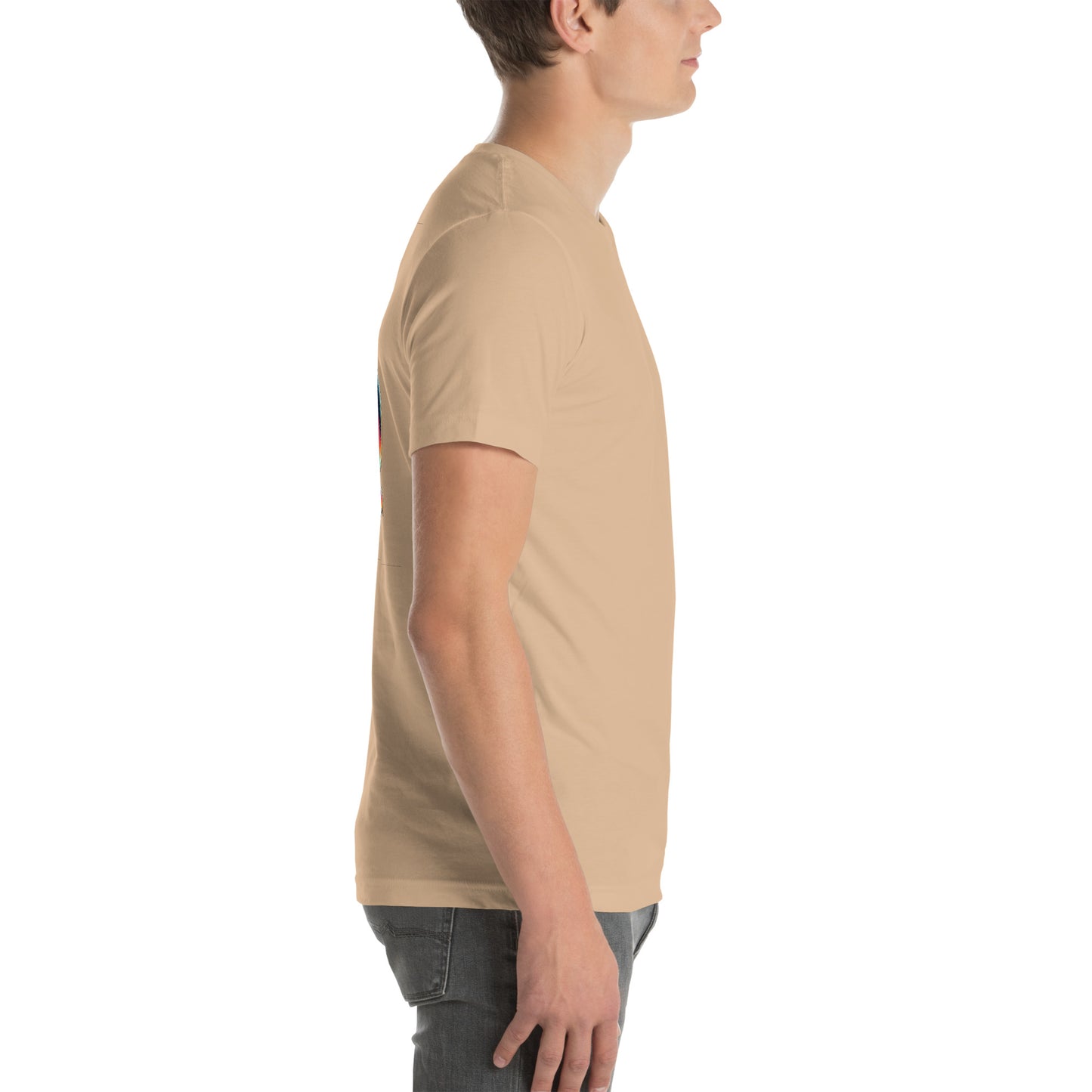 Unisex t-shirt "Neon Bass" Printed on back