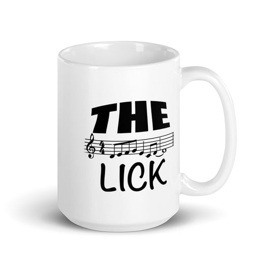White glossy mug “The Lick”